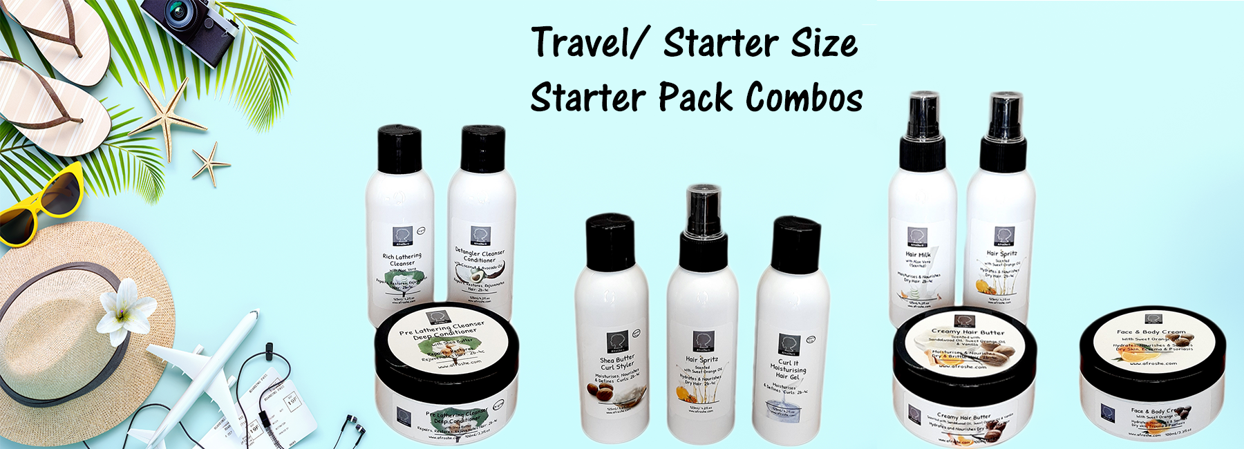 Travel & Starter Size | Hair & Skin Care Australia | AfroShe