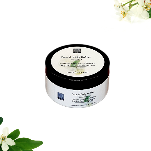 Face and Body Butter Unscented | AfroShe® | 100% Natural & Organic Skin Care