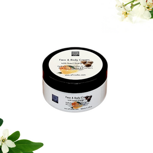 Face and Body Cream - Sweet Orange Oil Scent | AfroShe® | 100% Natural & Organic Skin Care